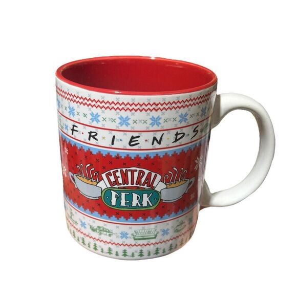 Central Perk Coffee Cup FRIENDS TV Series Mug Large 20oz Christmas Ugly Sweater‎ - Picture 3 of 5